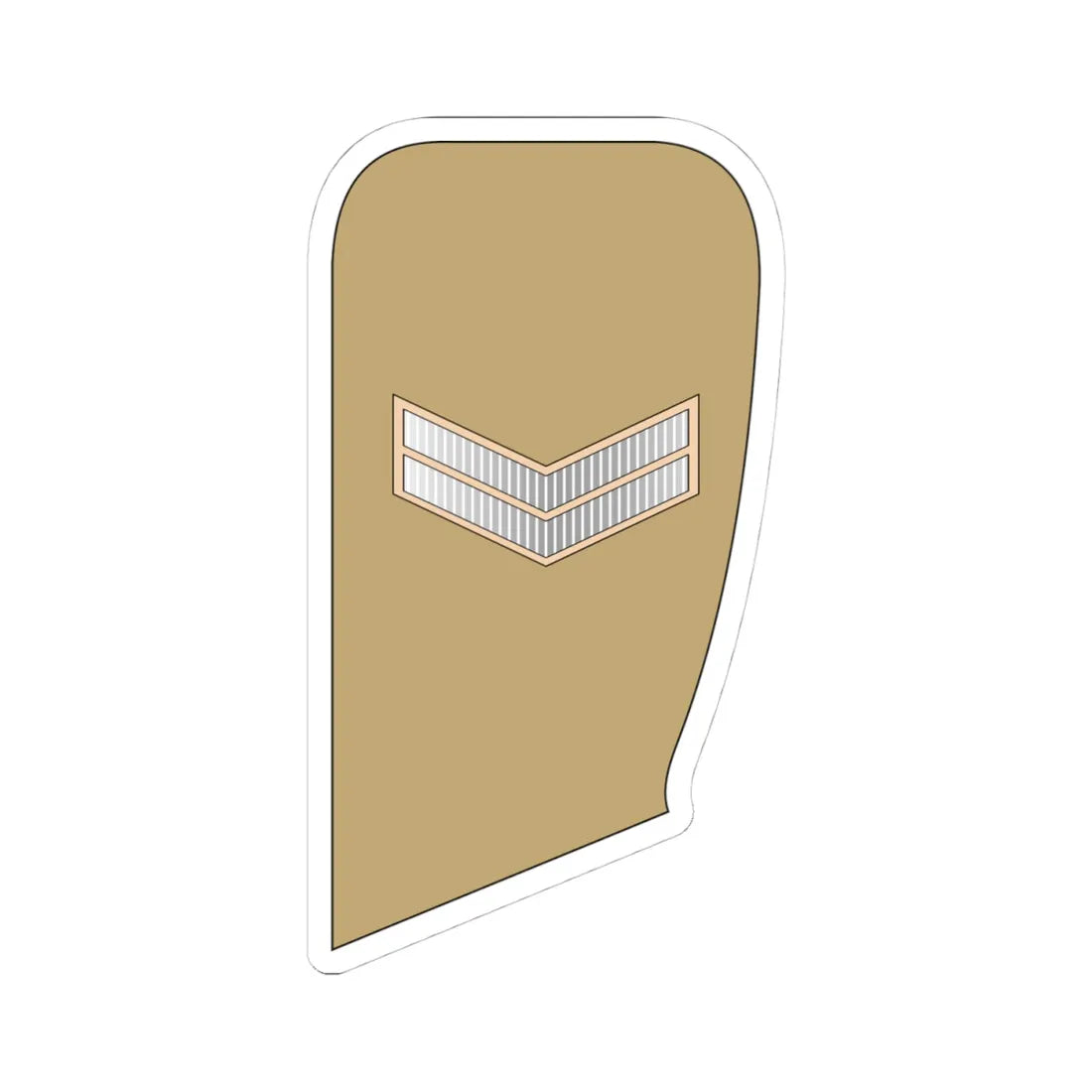02 UAEA CPL (United Arab Emirates) (Military Rank) STICKER Vinyl Kiss-Cut Decal 4 Inch White - The Sticker Space