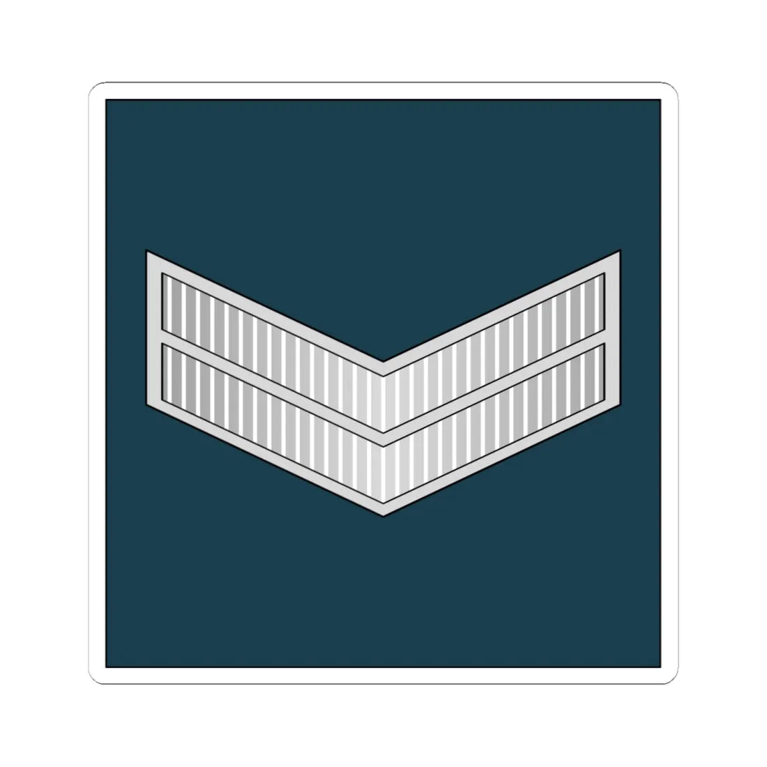 02.RBAF CPL (Bahrain) (Military Rank) STICKER Vinyl Kiss-Cut Decal 4 Inch White - The Sticker Space