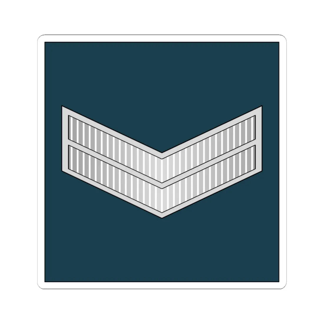 02.RBAF CPL (Bahrain) (Military Rank) STICKER Vinyl Kiss-Cut Decal 6 Inch White - The Sticker Space