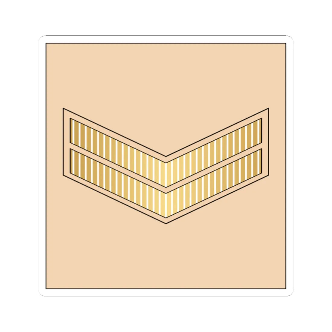 02.RBLF CPL (Bahrain) (Military Rank) STICKER Vinyl Kiss-Cut Decal 2 Inch White - The Sticker Space