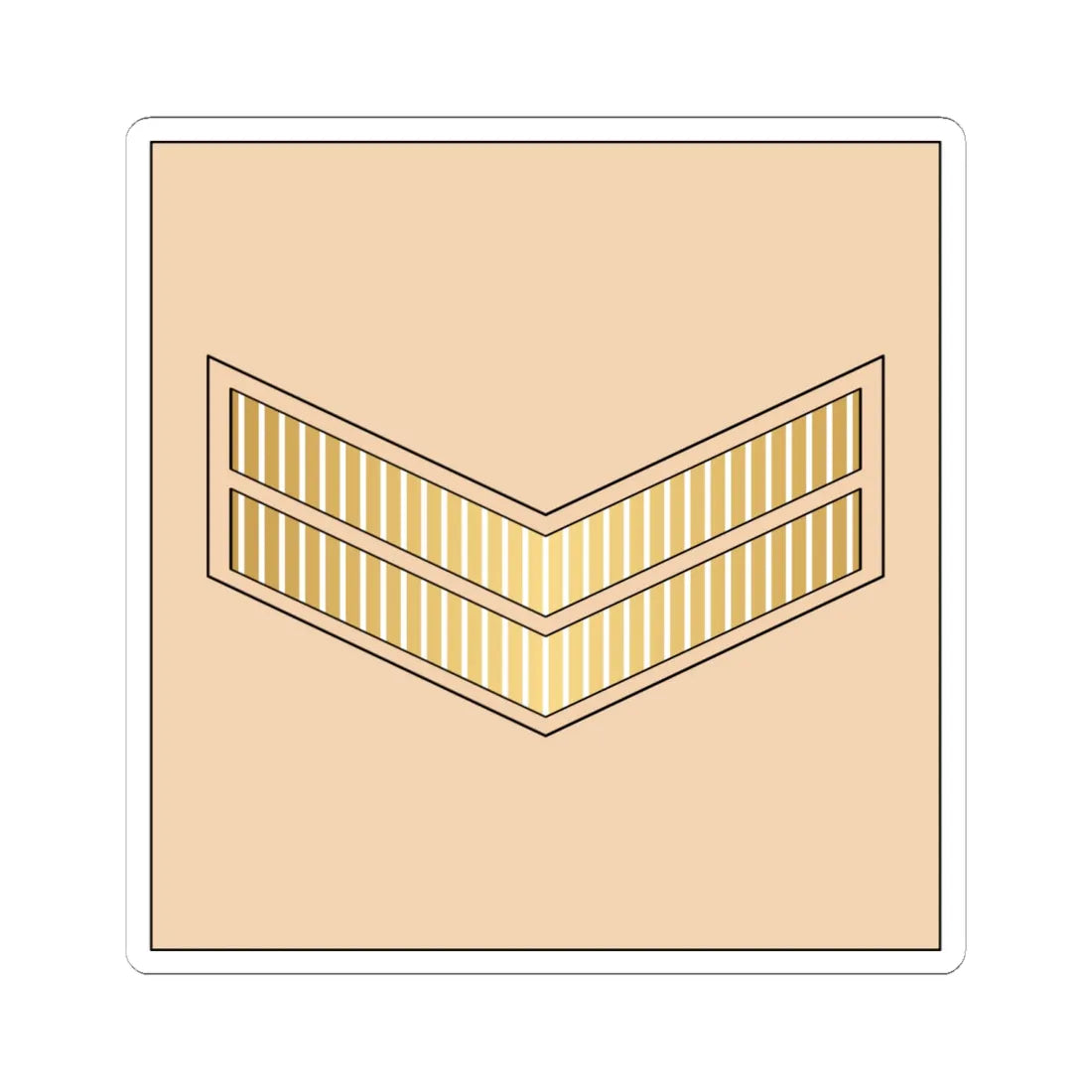 02.RBLF CPL (Bahrain) (Military Rank) STICKER Vinyl Kiss-Cut Decal 6 Inch White - The Sticker Space