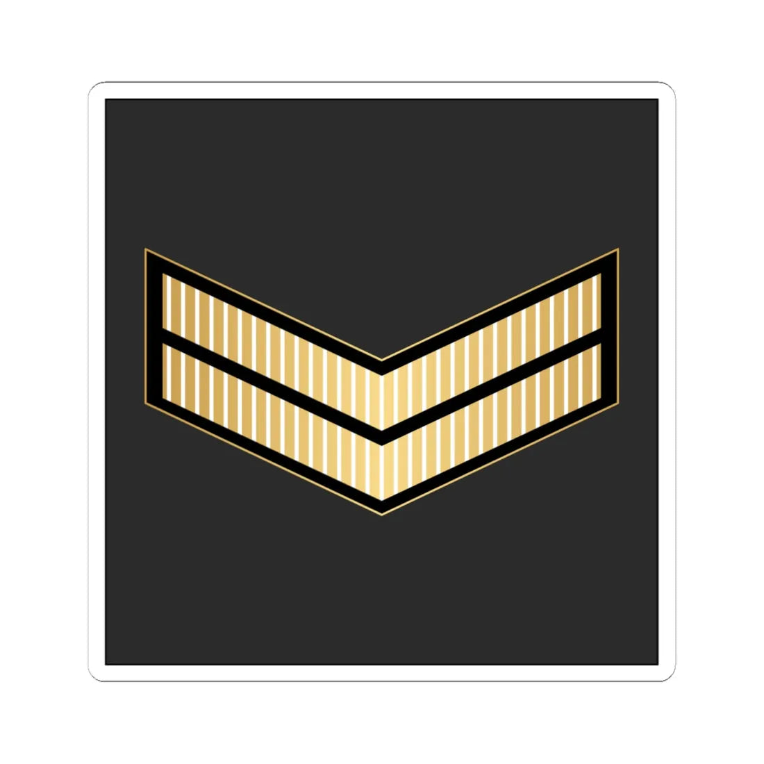 02.RBNF CPL (Bahrain) (Military Rank) STICKER Vinyl Kiss-Cut Decal 4 Inch White - The Sticker Space