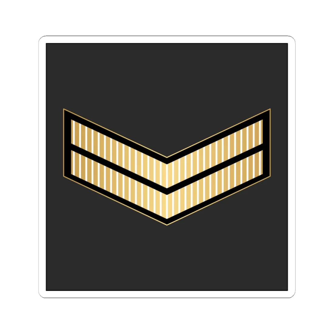 02.RBNF CPL (Bahrain) (Military Rank) STICKER Vinyl Kiss-Cut Decal 6 Inch White - The Sticker Space