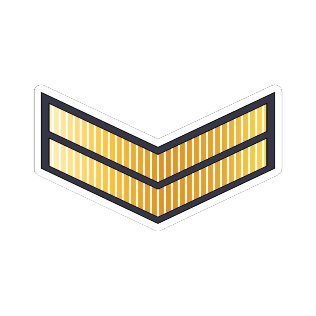 02.RBrAF CPL (Brunei) (Military Rank) STICKER Vinyl Kiss-Cut Decal 6 Inch White - The Sticker Space