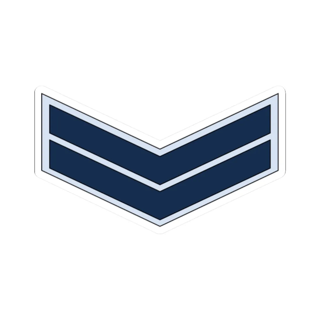 02.YN PO3 (Yemen) (Military Rank) STICKER Vinyl Kiss-Cut Decal 2 Inch White - The Sticker Space
