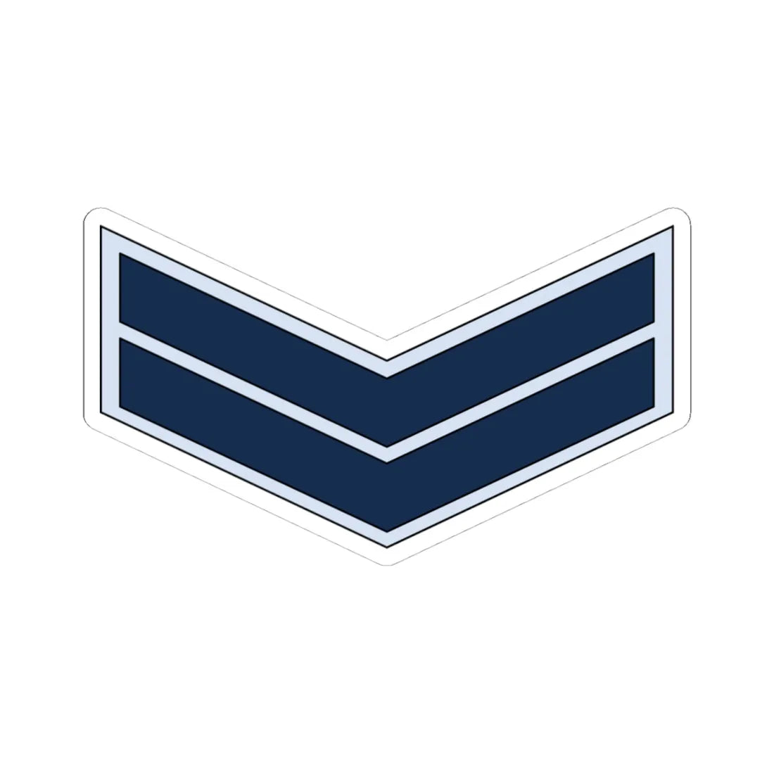 02.YN PO3 (Yemen) (Military Rank) STICKER Vinyl Kiss-Cut Decal 4 Inch White - The Sticker Space