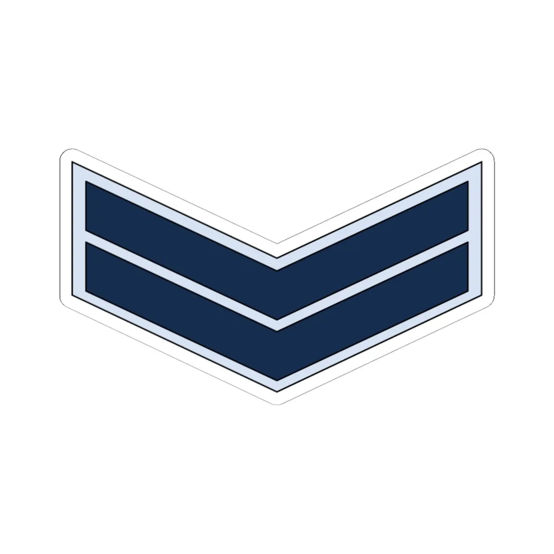 02.YN PO3 (Yemen) (Military Rank) STICKER Vinyl Kiss-Cut Decal 6 Inch White - The Sticker Space