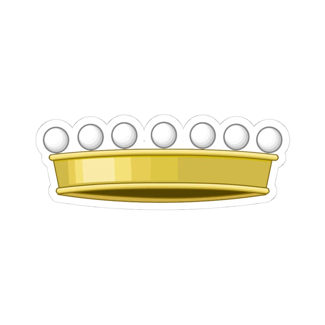 03 Corona de descendiente de conde (Spain) (Coat of Arms) STICKER Vinyl Kiss-Cut Decal 4 Inch White - The Sticker Space