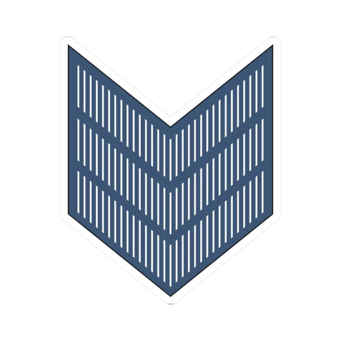 03. JAF SGT (Jordan) (Military Rank) STICKER Vinyl Kiss-Cut Decal 2 Inch White - The Sticker Space
