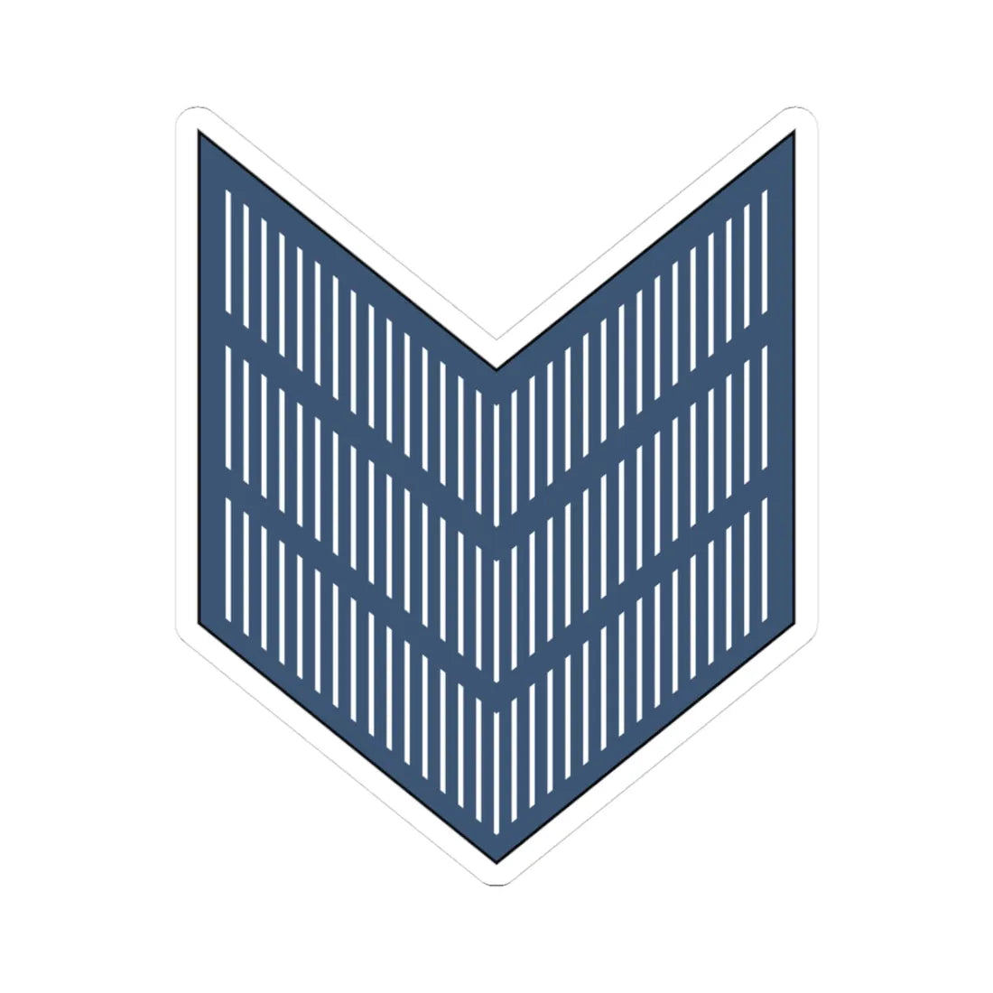 03. JAF SGT (Jordan) (Military Rank) STICKER Vinyl Kiss-Cut Decal 3 Inch White - The Sticker Space