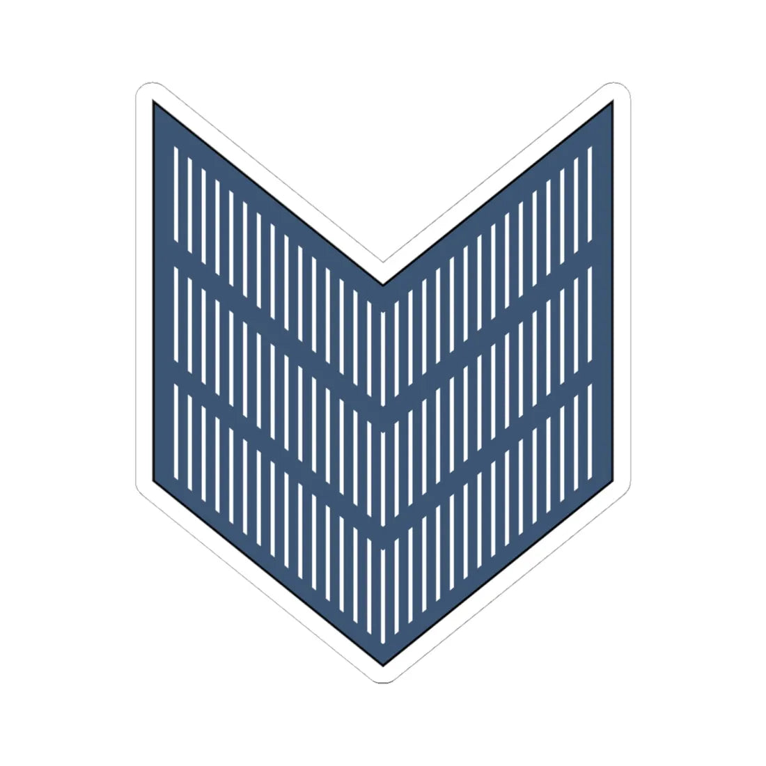 03. JAF SGT (Jordan) (Military Rank) STICKER Vinyl Kiss-Cut Decal 4 Inch White - The Sticker Space
