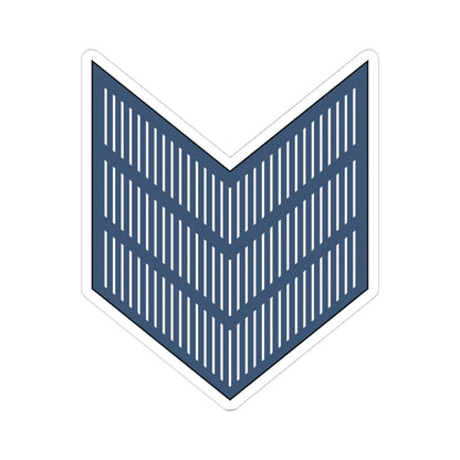 03. JAF SGT (Jordan) (Military Rank) STICKER Vinyl Kiss-Cut Decal 4 Inch White - The Sticker Space