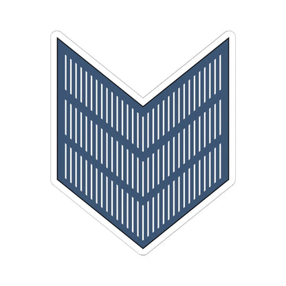 03. JAF SGT (Jordan) (Military Rank) STICKER Vinyl Kiss-Cut Decal 6 Inch White - The Sticker Space