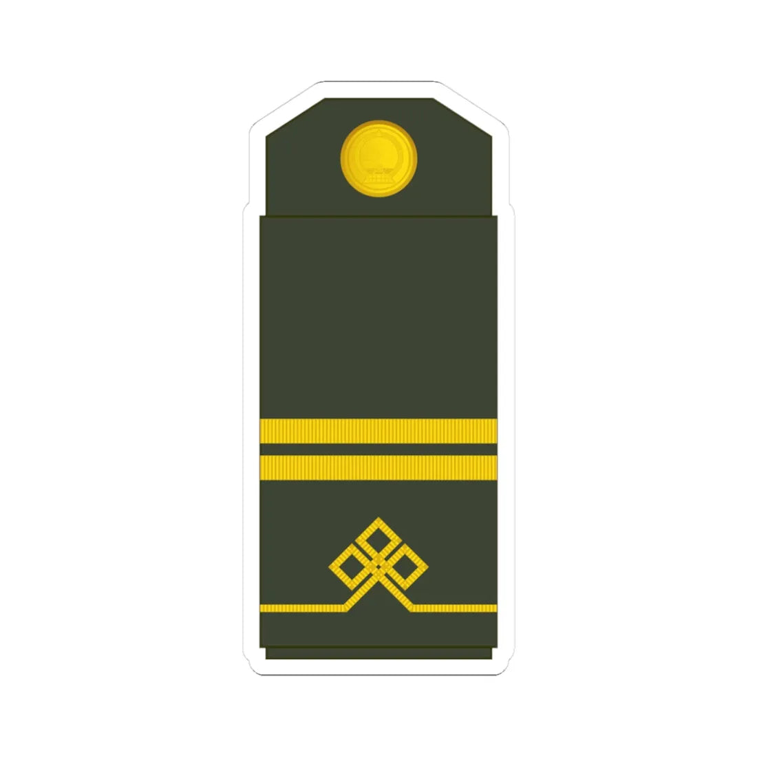 03 Mongolian Army CPL (Mongolia) (Military Rank) STICKER Vinyl Kiss-Cut Decal 3 Inch White - The Sticker Space