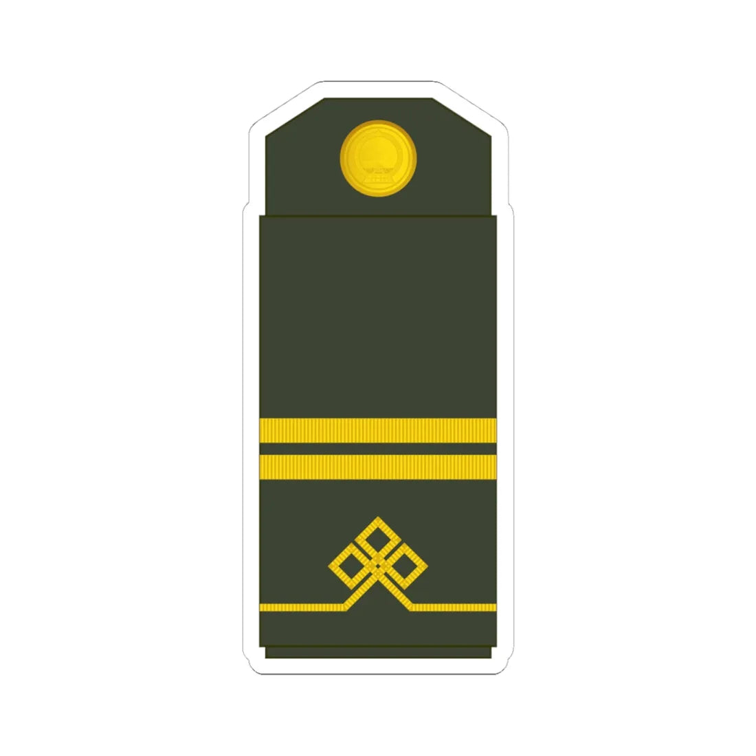 03 Mongolian Army CPL (Mongolia) (Military Rank) STICKER Vinyl Kiss-Cut Decal 4 Inch White - The Sticker Space