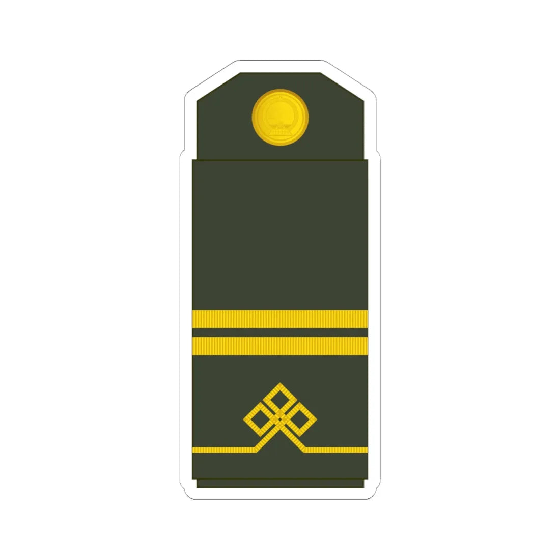 03 Mongolian Army CPL (Mongolia) (Military Rank) STICKER Vinyl Kiss-Cut Decal 6 Inch White - The Sticker Space