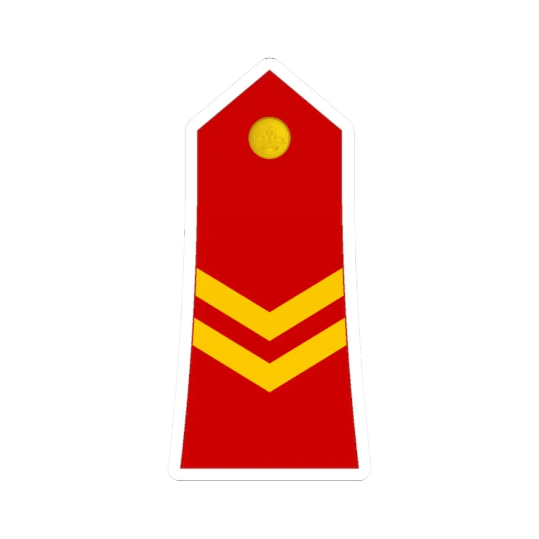 03 Moroccan Royal Guard CPL (Morocco) (Military Rank) STICKER Vinyl Kiss-Cut Decal 2 Inch White - The Sticker Space