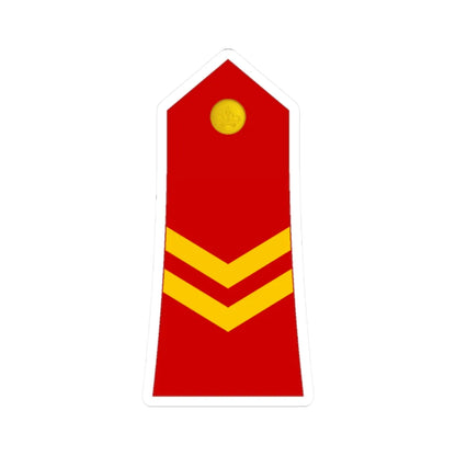 03 Moroccan Royal Guard CPL (Morocco) (Military Rank) STICKER Vinyl Kiss-Cut Decal 2 Inch White - The Sticker Space