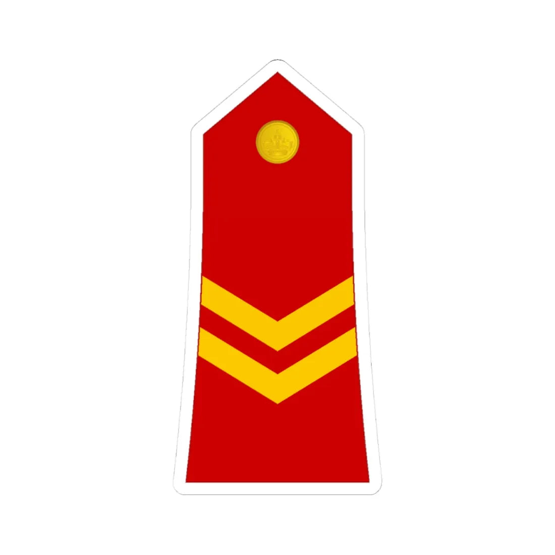 03 Moroccan Royal Guard CPL (Morocco) (Military Rank) STICKER Vinyl Kiss-Cut Decal 3 Inch White - The Sticker Space