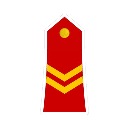 03 Moroccan Royal Guard CPL (Morocco) (Military Rank) STICKER Vinyl Kiss-Cut Decal 3 Inch White - The Sticker Space