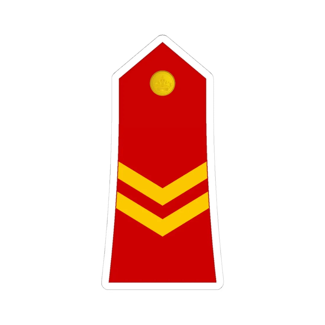 03 Moroccan Royal Guard CPL (Morocco) (Military Rank) STICKER Vinyl Kiss-Cut Decal 4 Inch White - The Sticker Space