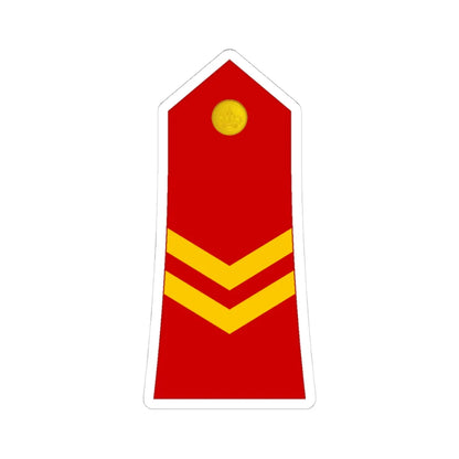 03 Moroccan Royal Guard CPL (Morocco) (Military Rank) STICKER Vinyl Kiss-Cut Decal 4 Inch White - The Sticker Space