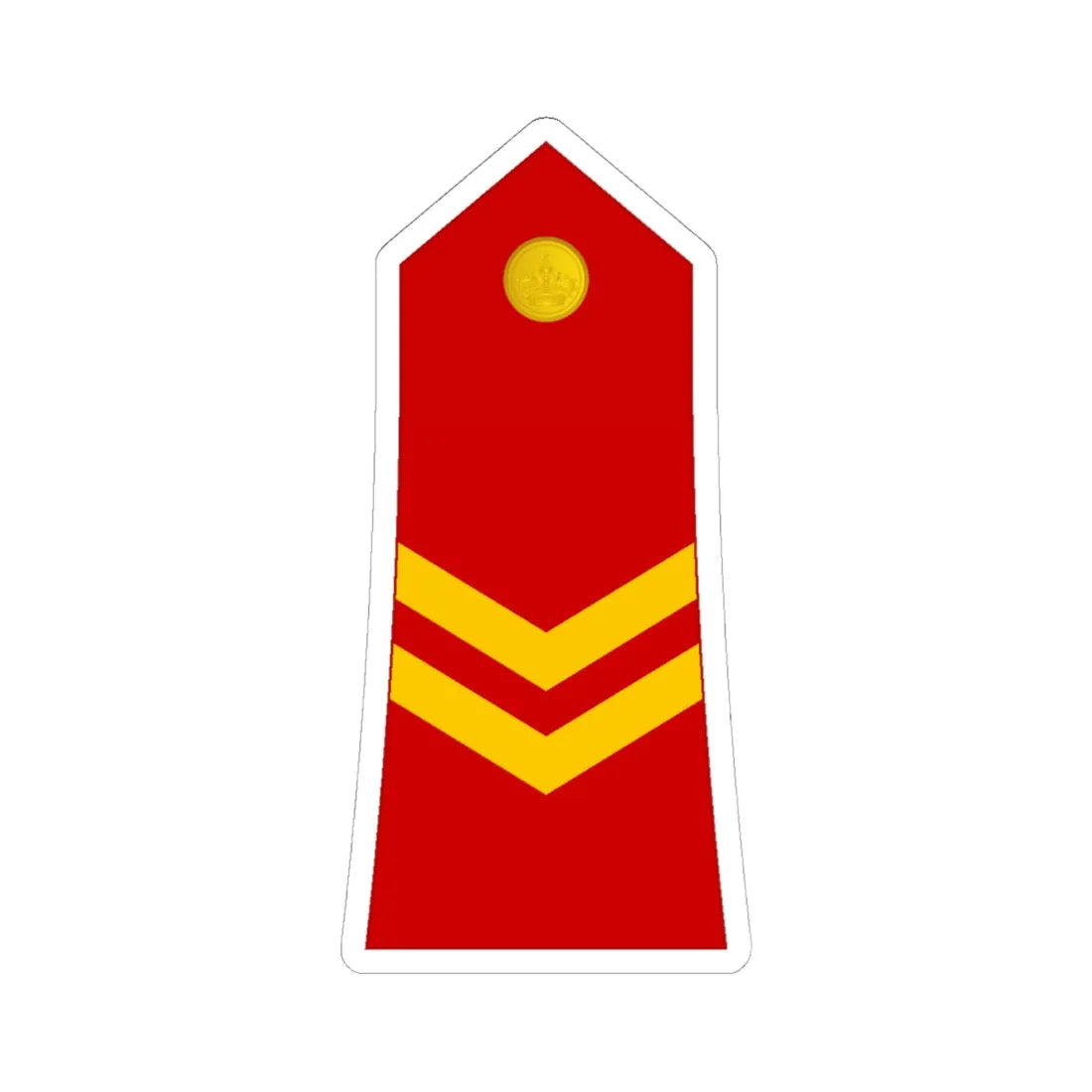 03 Moroccan Royal Guard CPL (Morocco) (Military Rank) STICKER Vinyl Kiss-Cut Decal 6 Inch White - The Sticker Space