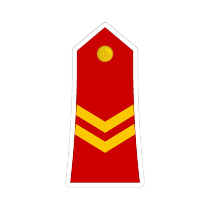 03 Moroccan Royal Guard CPL (Morocco) (Military Rank) STICKER Vinyl Kiss-Cut Decal 6 Inch White - The Sticker Space
