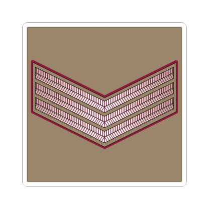 03. QELF SGT (Qatar) (Military Rank) STICKER Vinyl Kiss-Cut Decal 2 Inch White - The Sticker Space