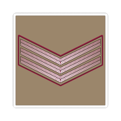 03. QELF SGT (Qatar) (Military Rank) STICKER Vinyl Kiss-Cut Decal 3 Inch White - The Sticker Space