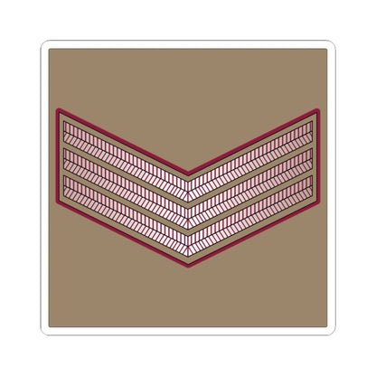 03. QELF SGT (Qatar) (Military Rank) STICKER Vinyl Kiss-Cut Decal 6 Inch White - The Sticker Space