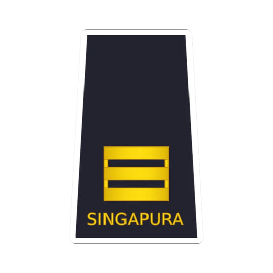 03 RSAF OF02 (Singapore) (Military Rank) STICKER Vinyl Kiss-Cut Decal 2 Inch White - The Sticker Space