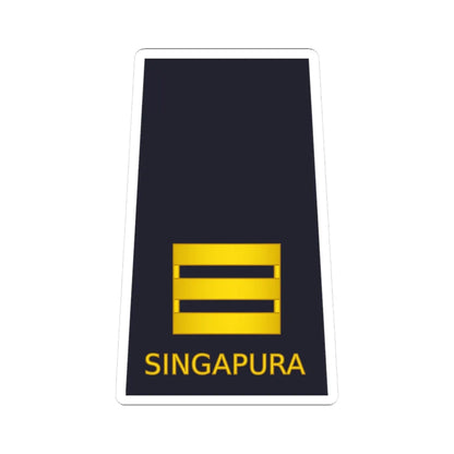 03 RSAF OF02 (Singapore) (Military Rank) STICKER Vinyl Kiss-Cut Decal 3 Inch White - The Sticker Space