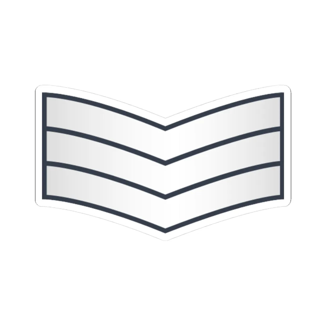 03 Somali Air Force SGT (Mali) (Military Rank) STICKER Vinyl Kiss-Cut Decal 3 Inch White - The Sticker Space