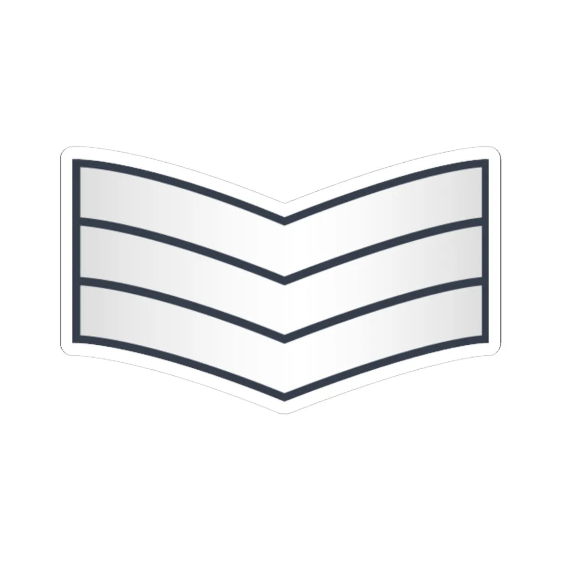 03 Somali Air Force SGT (Mali) (Military Rank) STICKER Vinyl Kiss-Cut Decal 4 Inch White - The Sticker Space
