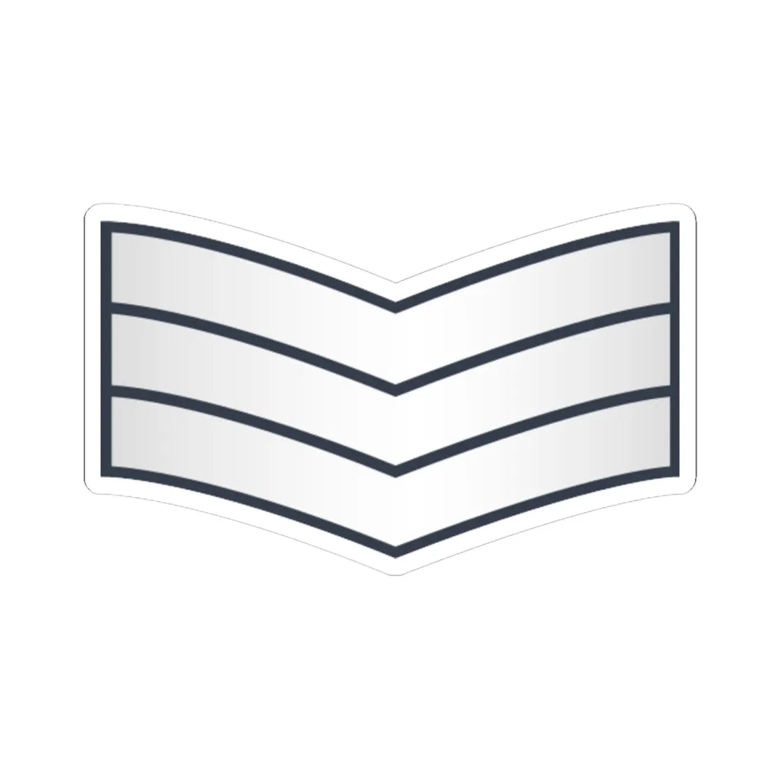 03 Somali Air Force SGT (Mali) (Military Rank) STICKER Vinyl Kiss-Cut Decal 6 Inch White - The Sticker Space