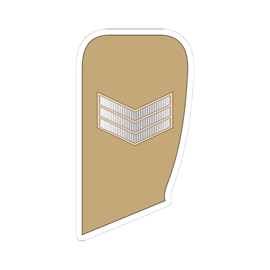 03 UAEA SGT (United Arab Emirates) (Military Rank) STICKER Vinyl Kiss-Cut Decal 4 Inch White - The Sticker Space