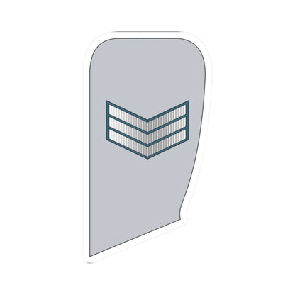 03 UAEAF SGT (United Arab Emirates) (Military Rank) STICKER Vinyl Kiss-Cut Decal 2 Inch White - The Sticker Space