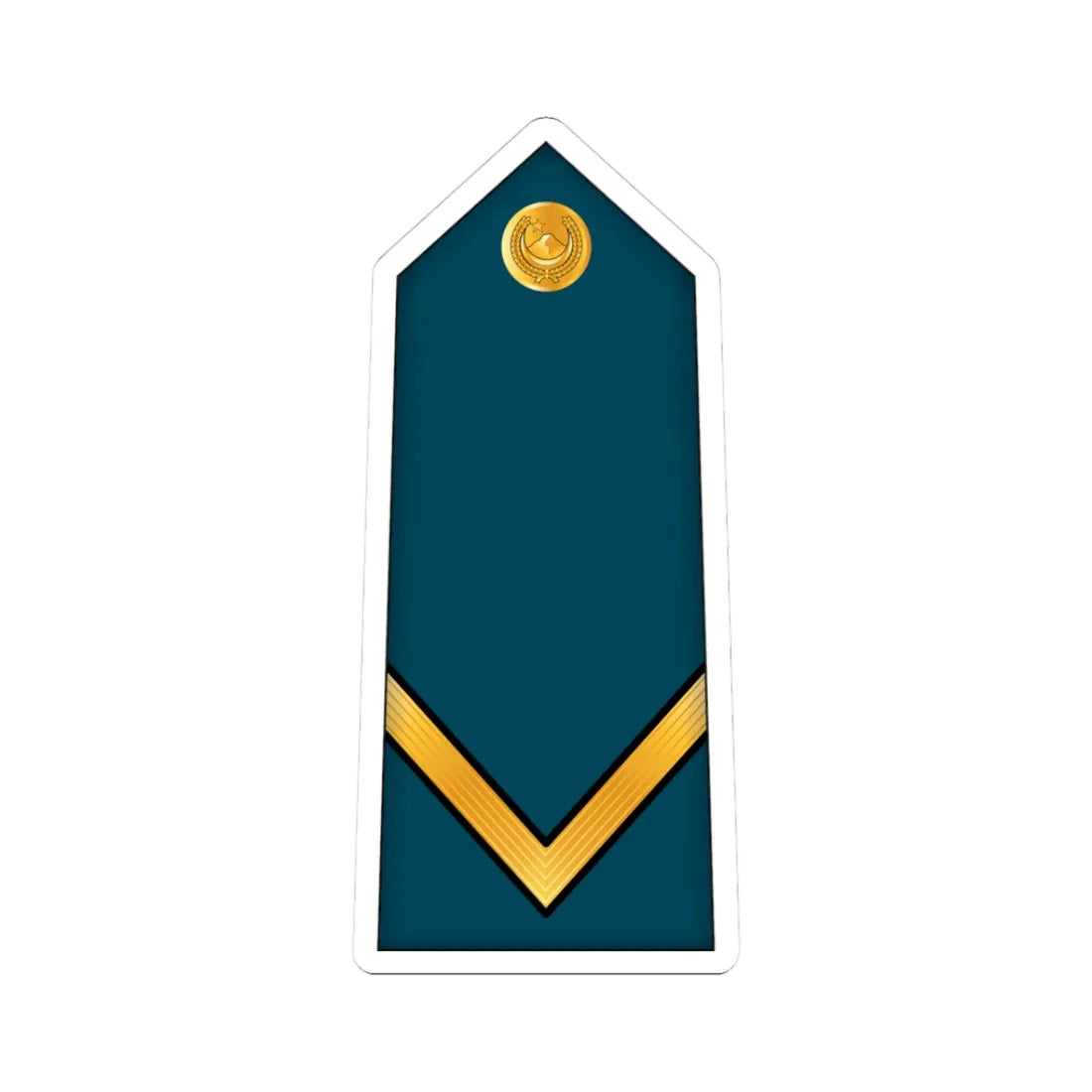 03.AlgAF SGT (Algeria) (Military Rank) STICKER Vinyl Kiss-Cut Decal 3 Inch White - The Sticker Space