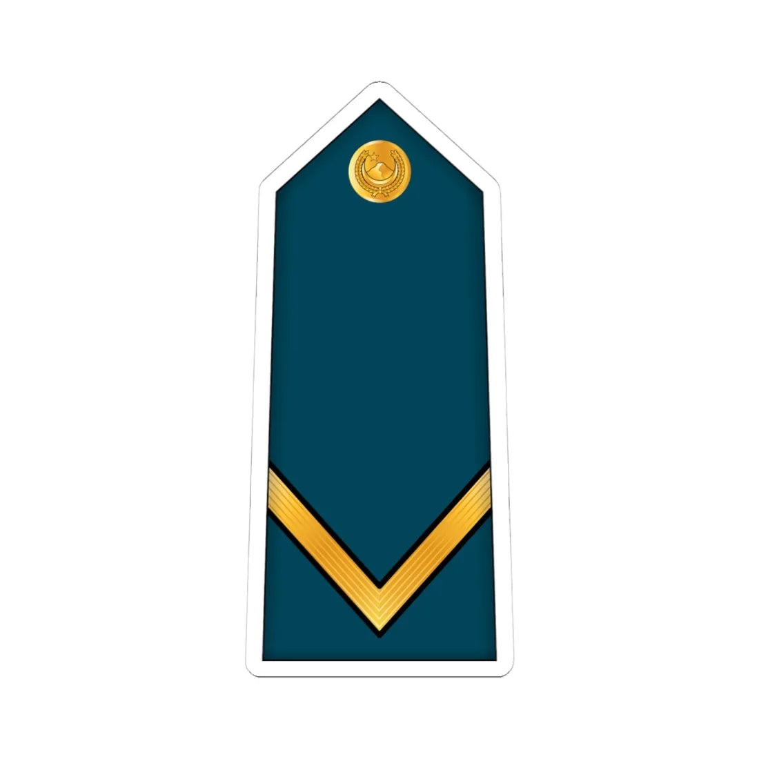 03.AlgAF SGT (Algeria) (Military Rank) STICKER Vinyl Kiss-Cut Decal 4 Inch White - The Sticker Space