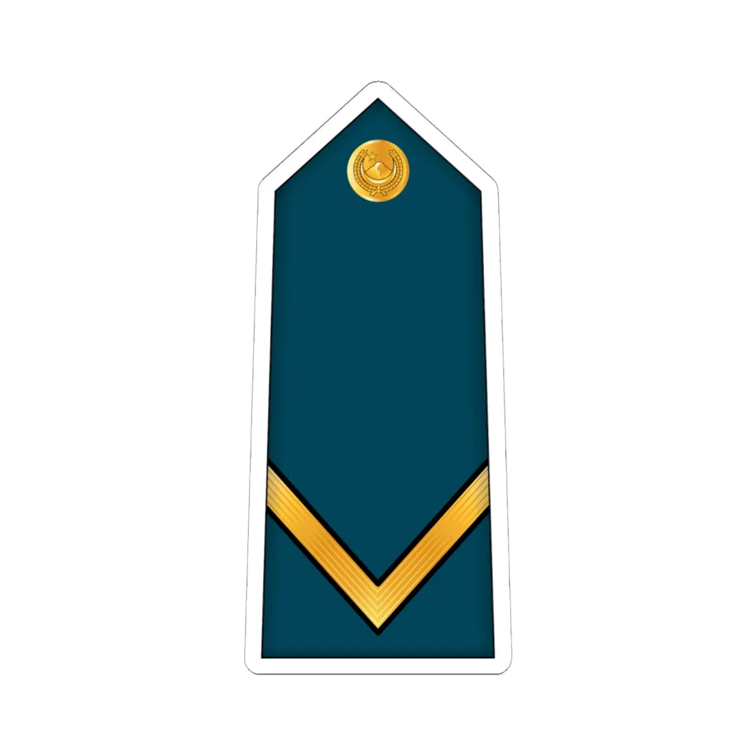 03.AlgAF SGT (Algeria) (Military Rank) STICKER Vinyl Kiss-Cut Decal 6 Inch White - The Sticker Space
