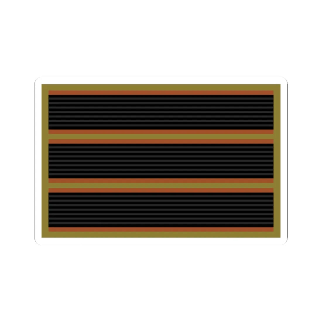 03.Nepalese Army SGT (Nepal) (Military Rank) STICKER Vinyl Kiss-Cut Decal 2 Inch White - The Sticker Space
