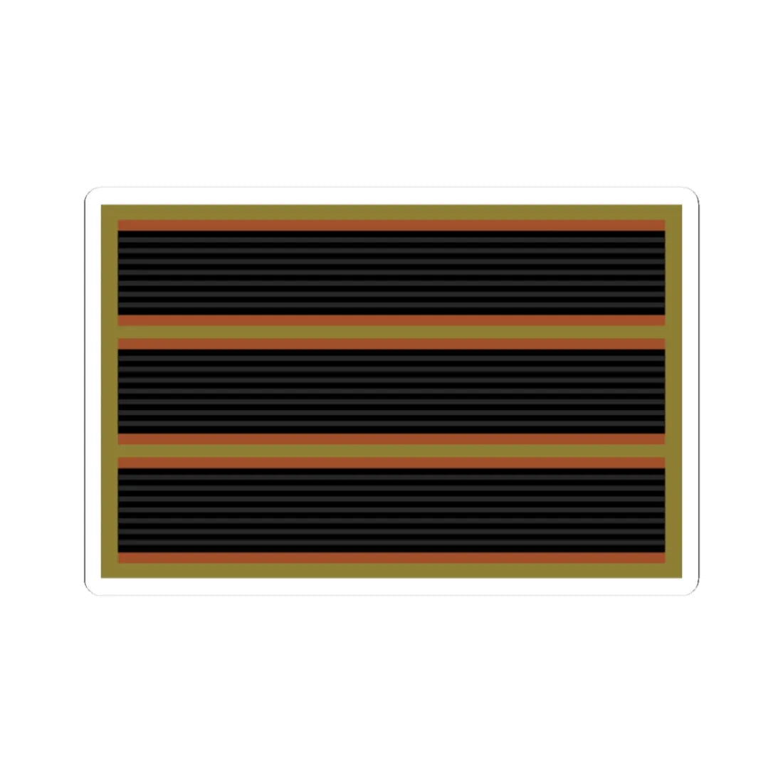 03.Nepalese Army SGT (Nepal) (Military Rank) STICKER Vinyl Kiss-Cut Decal 3 Inch White - The Sticker Space