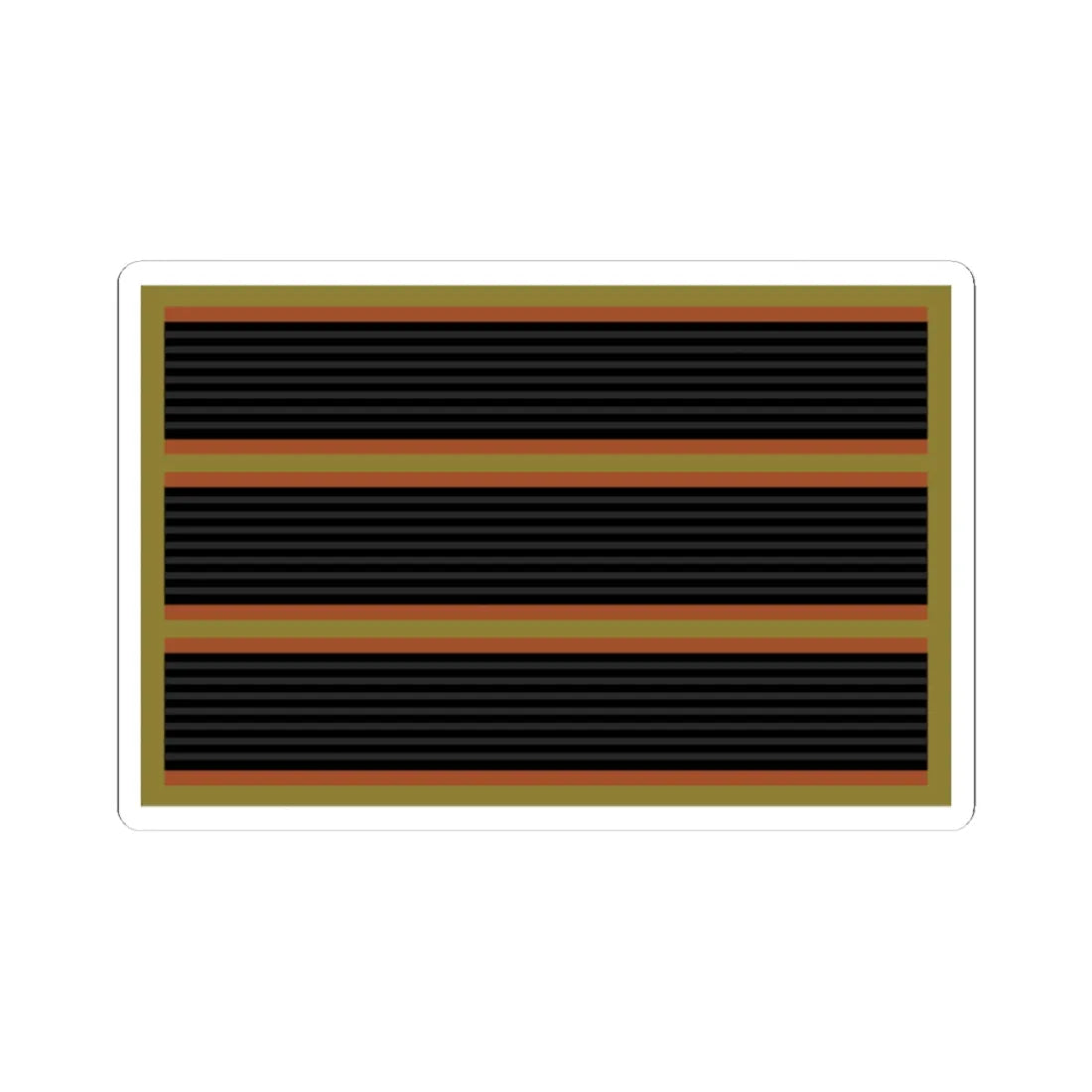 03.Nepalese Army SGT (Nepal) (Military Rank) STICKER Vinyl Kiss-Cut Decal 4 Inch White - The Sticker Space