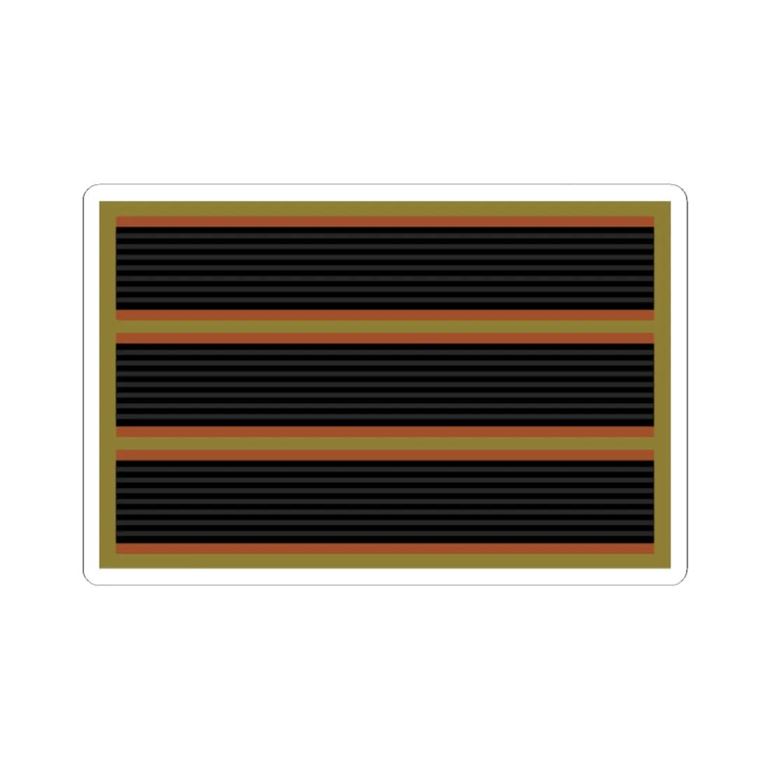 03.Nepalese Army SGT (Nepal) (Military Rank) STICKER Vinyl Kiss-Cut Decal 6 Inch White - The Sticker Space