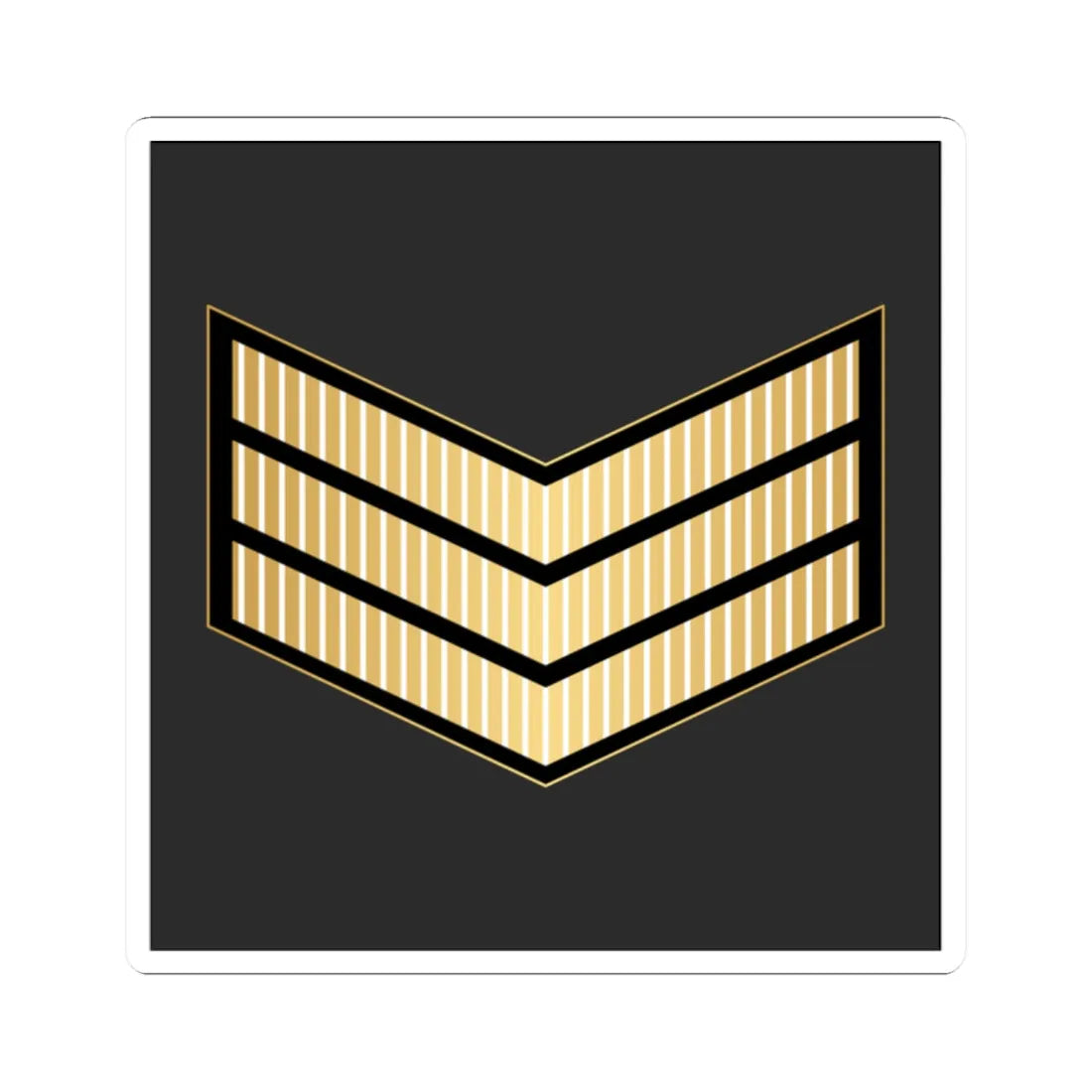 03.RBNF SGT (Bahrain) (Military Rank) STICKER Vinyl Kiss-Cut Decal 2 Inch White - The Sticker Space
