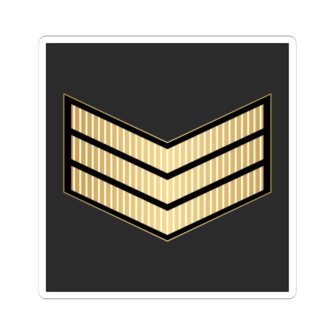 03.RBNF SGT (Bahrain) (Military Rank) STICKER Vinyl Kiss-Cut Decal 4 Inch White - The Sticker Space