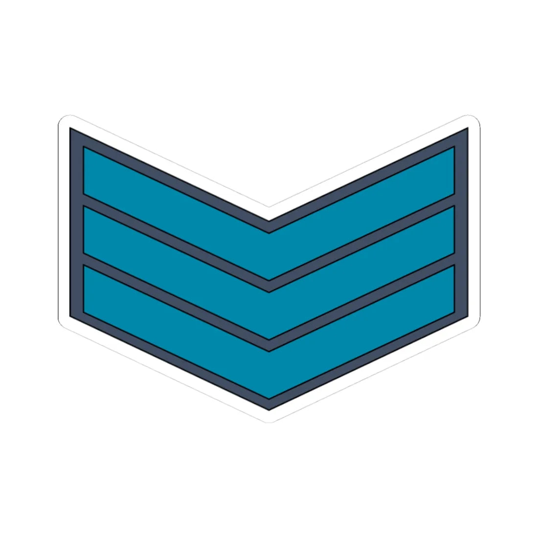 03.YAF SSG (Yemen) (Military Rank) STICKER Vinyl Kiss-Cut Decal 3 Inch White - The Sticker Space