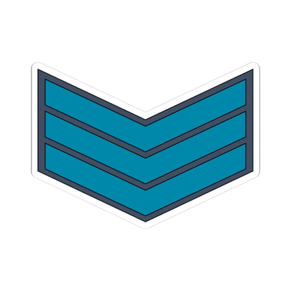 03.YAF SSG (Yemen) (Military Rank) STICKER Vinyl Kiss-Cut Decal 3 Inch White - The Sticker Space