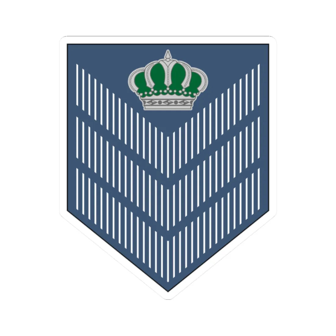 04. JAF SSG (Jordan) (Military Rank) STICKER Vinyl Kiss-Cut Decal 2 Inch White - The Sticker Space